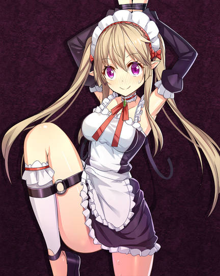 Skinny anime maid dickforlily