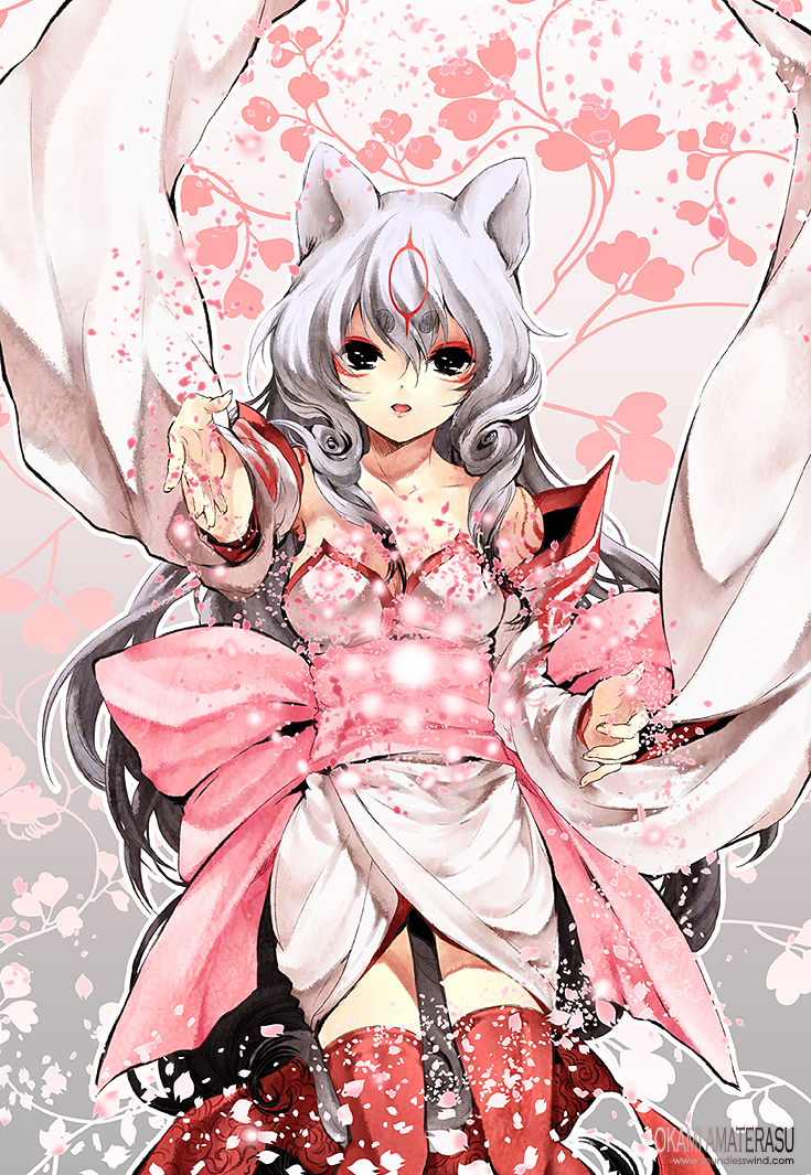 大神 アマテラス（天照） 擬人化 コスプレ 巫女 オリジナル 衣装