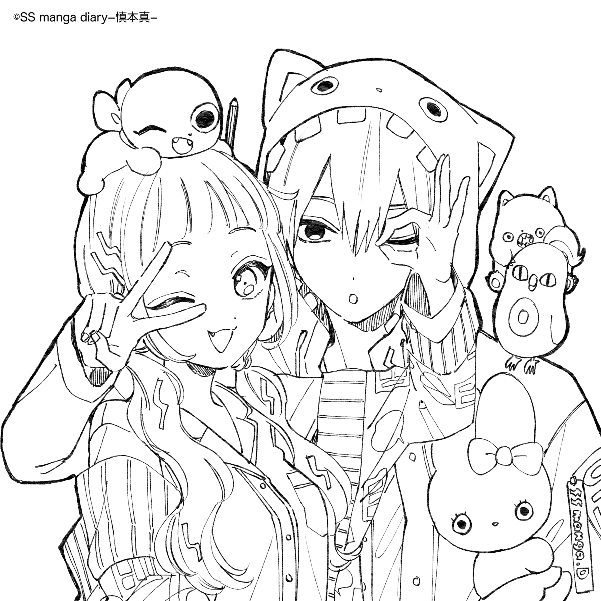 ぬりえ線画③ | KURO