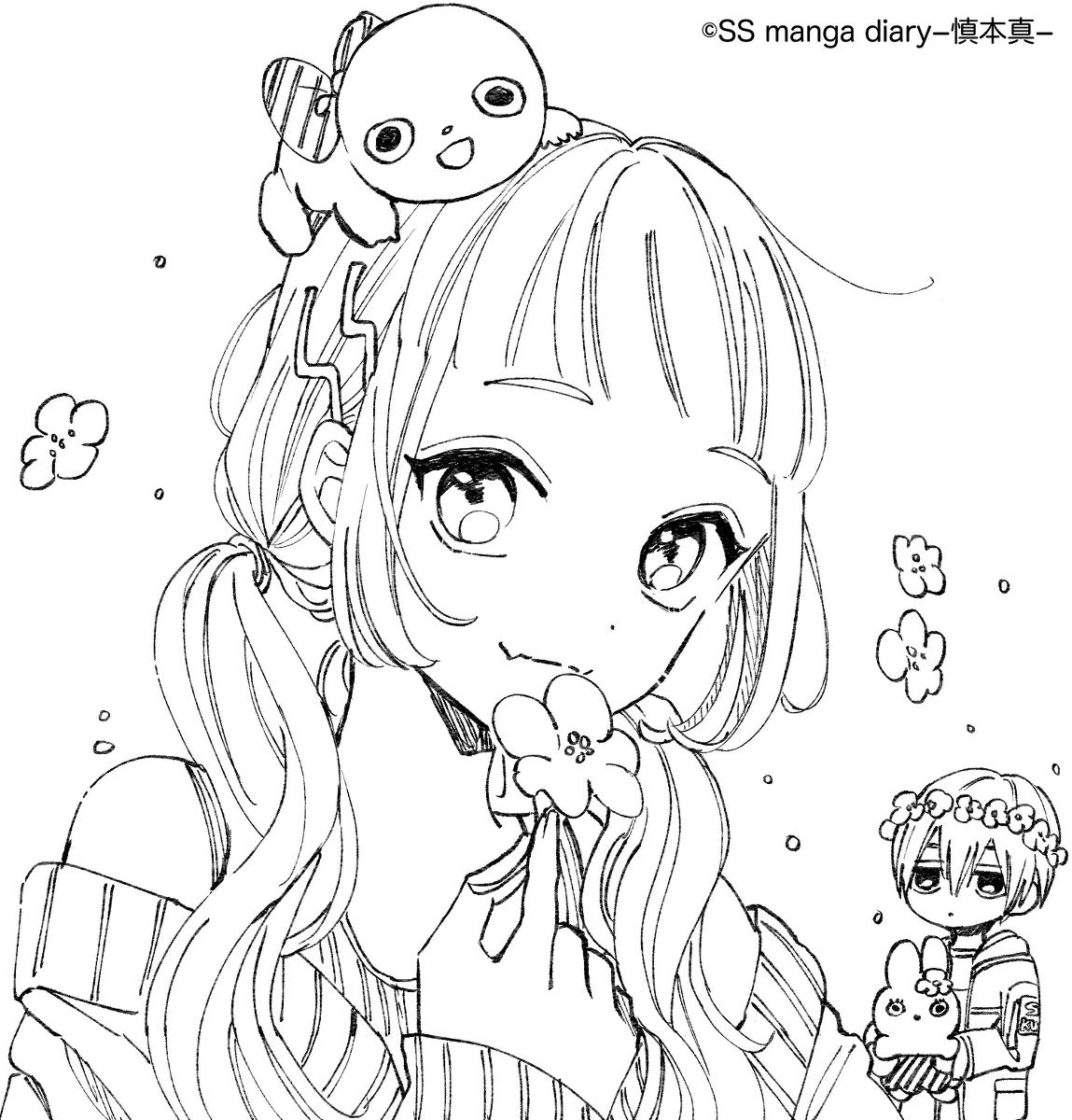 ぬり絵線画 | KURO